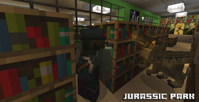 Download Jurassic park mod for Minecraft PE 1.2.9