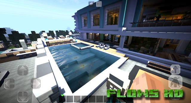 Textures Flows HD Modern on Minecraft PE 1.2.10, Windows 10