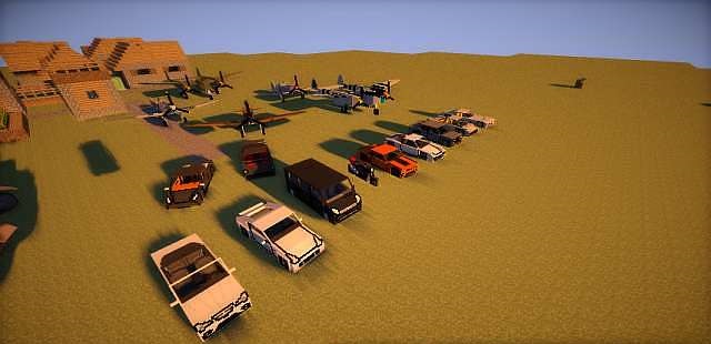 Download Minecraft 1.6.4 with mods for weapons and military equipment