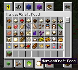 Harvestcraft mod for Minecraft