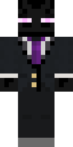 Download Minecraft skin Enderman in a suit and tie