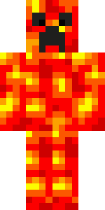 Free download lava creeper skin for Minecraft