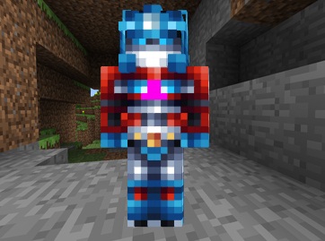Download Optimus Prime Transformer skin for Minecraft
