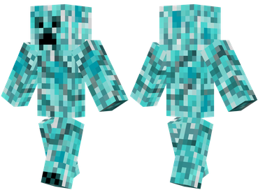 Download skin for Minecraft / Diamond creeper