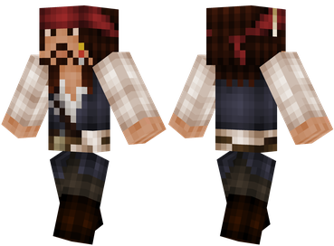 Free download skin for Minecraft - Jack Sparrow