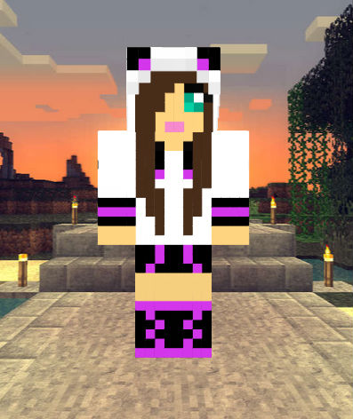 Free download skin for Minecraft in the style of Panda 2