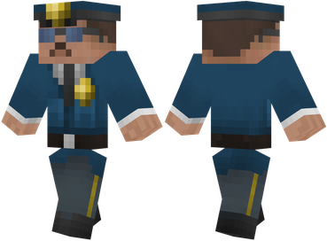 Free download police skin for Minecraft