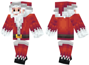 Download a festive skin for Minecraft Santa Claus