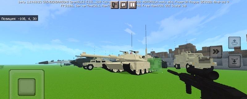 Download Minecraft PE with mods for your phone  Military build