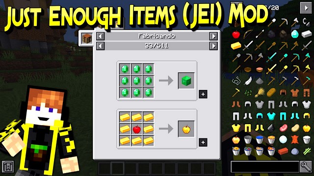 Just Enough Items (JEI) for Minecraft 1.16.3