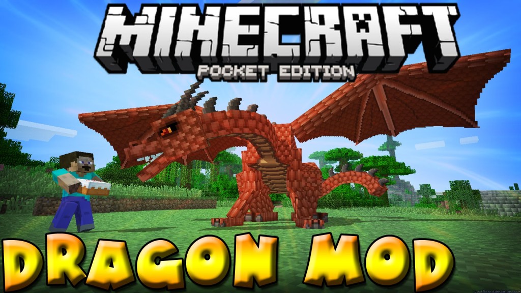 Download dragon mod for MCPE 0.13.1