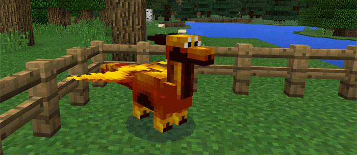 Download dragon mod for MCPE 0.13.1
