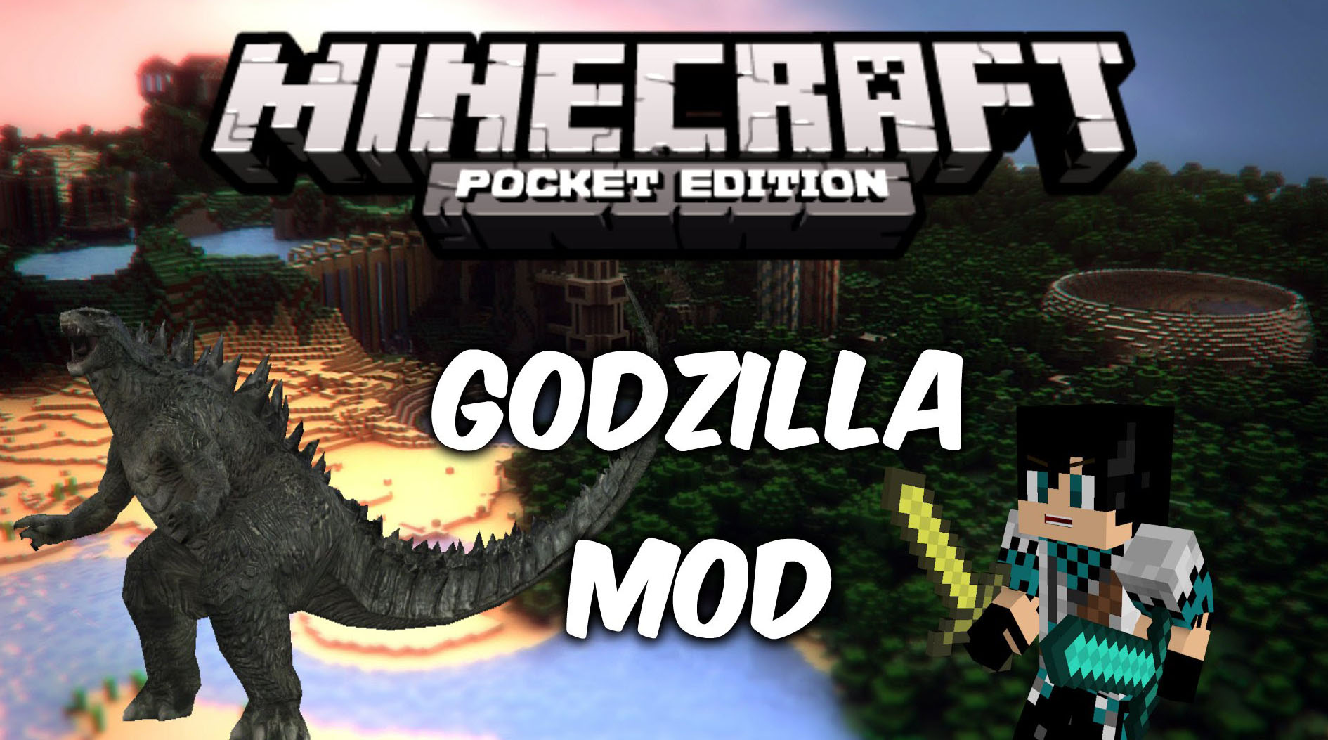Download for Android Godzilla mod for Minecraft PE 1.0.7
