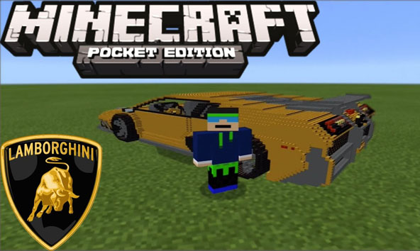 Download mod for Lamborghini car for Minecraft PE 1.0.7