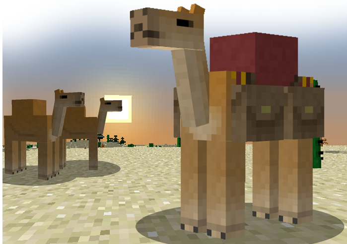 Camel mod for Android for Minecraft PE 1.0.8