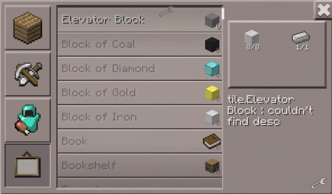 Download mod for Android - Elevator / Minecraft MPCE 0.9.5