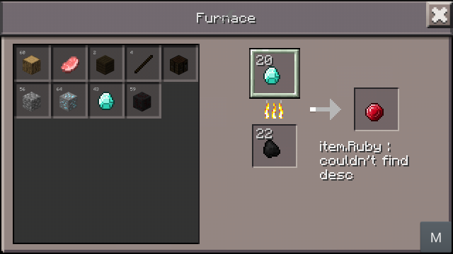 Mod script for Minecraft PE 0.9.5 for Android / iOS - More Items