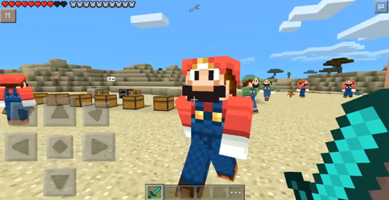 Download Super Mario mod for Minecraft 0.9.5 for Android phone