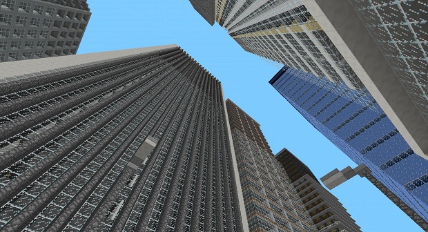 The City of Industria map for Minecraft PE / iOS