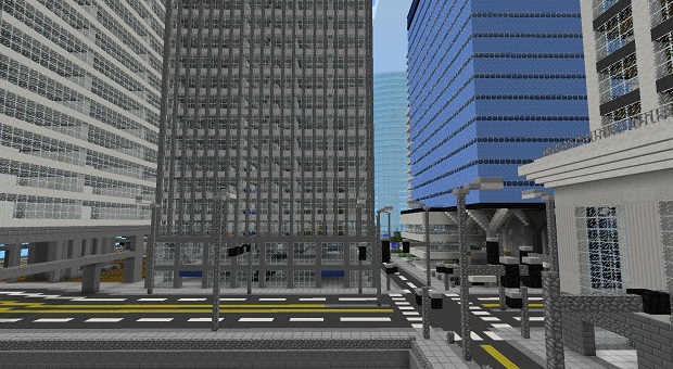 The City of Industria map for Minecraft PE / iOS
