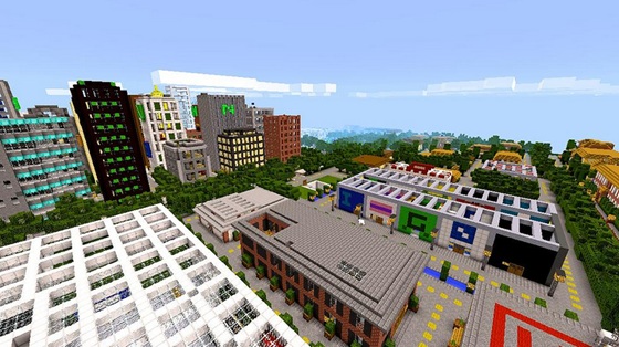 Download Minecraft map for phone - Bloxten City 0.9.5