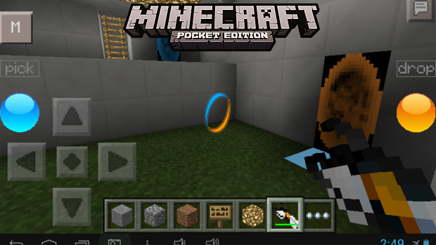 Walkthrough map for Minecraft PE / Portal 2 Adventure