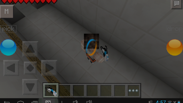 Walkthrough map for Minecraft PE / Portal 2 Adventure