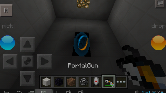 Walkthrough map for Minecraft PE / Portal 2 Adventure