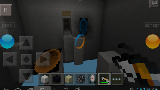Walkthrough map for Minecraft PE / Portal 2 Adventure