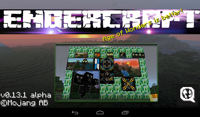 Download textures for tablet for Android Minecraft 0.13.1