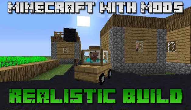 Minecraft 1.14.4 with mods - Realistic build