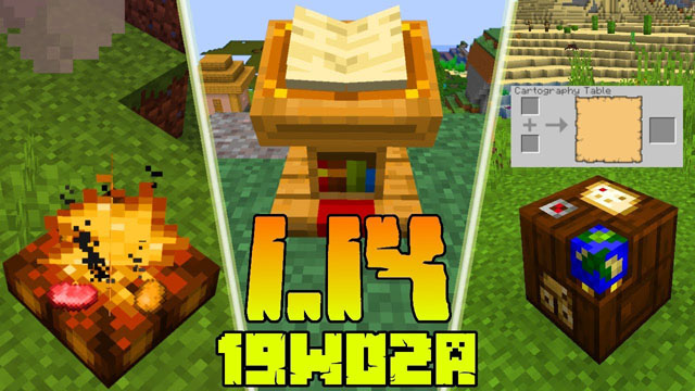 Download Minecraft 1.14 Snapshot 19w02a 2019!