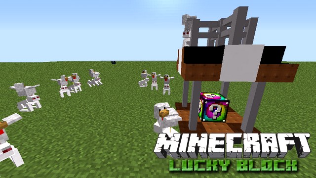 Minecraft with mods - Build a Lucky Block Zombie, Fortunia, Galaxy ...