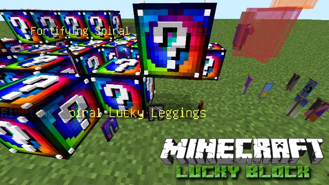Minecraft with mods - Build a Lucky Block Zombie, Fortunia, Galaxy ...