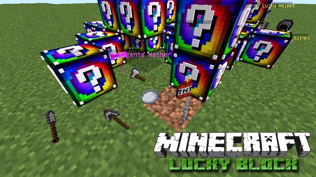 Minecraft with mods - Build a Lucky Block Zombie, Fortunia, Galaxy ...