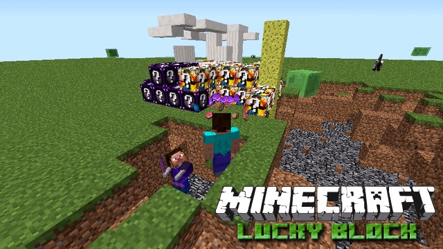 Minecraft with mods - Build a Lucky Block Zombie, Fortunia, Galaxy ...