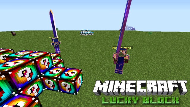 Minecraft with mods - Build a Lucky Block Zombie, Fortunia, Galaxy ...