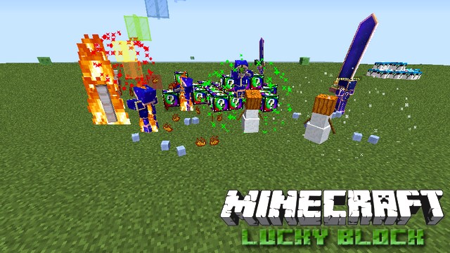 Minecraft with mods - Build a Lucky Block Zombie, Fortunia, Galaxy ...