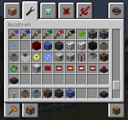 Download Minecraft with mods for weapons and Build Craft