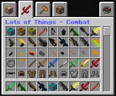 Free download Minecraft 1.11.2 with weapon mods