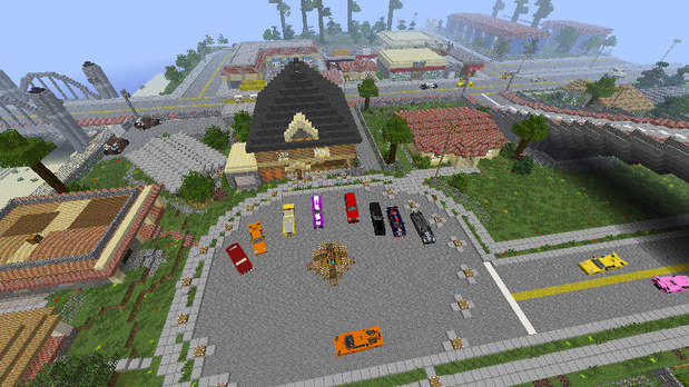 Minecraft assembly with weapon mods and cars - Free Download