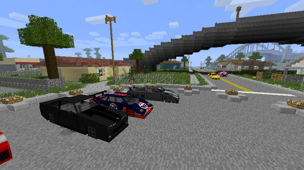 Minecraft assembly with weapon mods and cars - Free Download