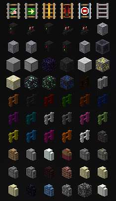 New blocks, fences in the game Minecraft