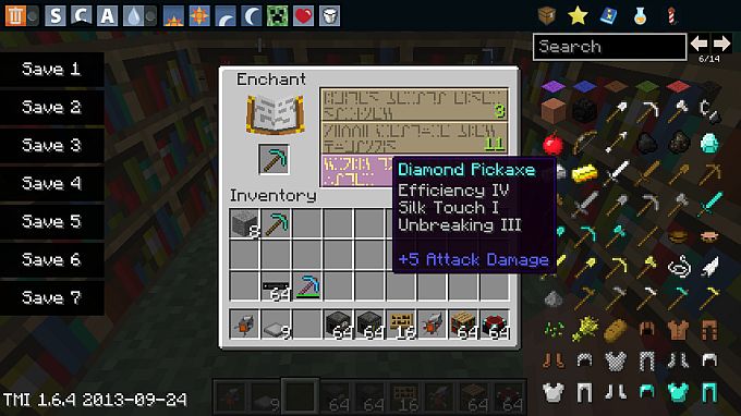 Enchanting items or how to properly enchant a pickaxe
