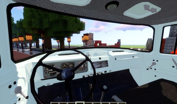 Minecraft build with mods Russian Car