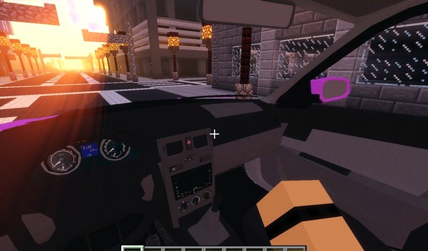 Minecraft build with mods Russian Car