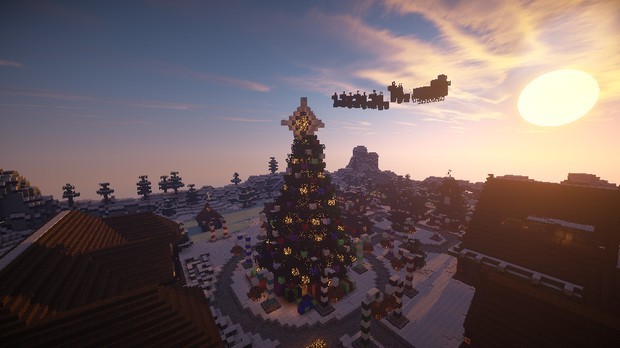 Download New Year's Minecraft with mods :: Weapons :: Machines :: Shaders