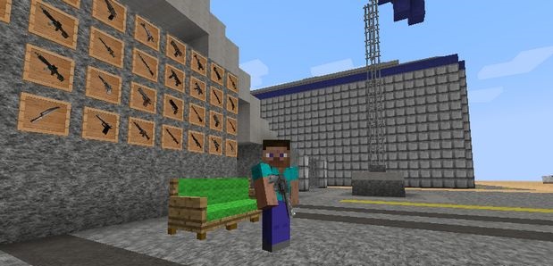 Download Minecraft 1.7.10 with weapons to your computer