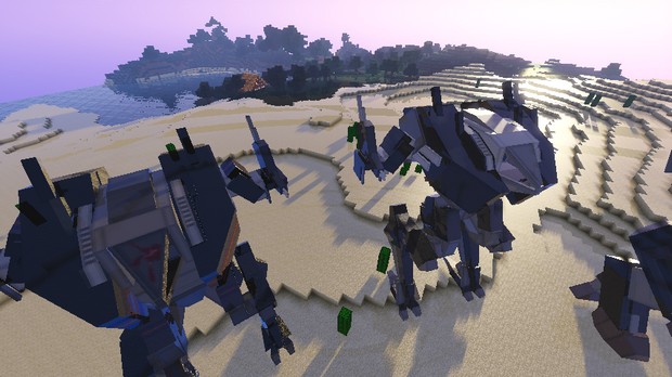 Download Minecraft with mods :: Robots :: Weapons :: Tanks 