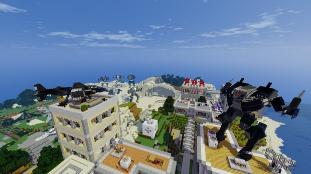Download Minecraft with mods :: Robots :: Weapons :: Tanks 